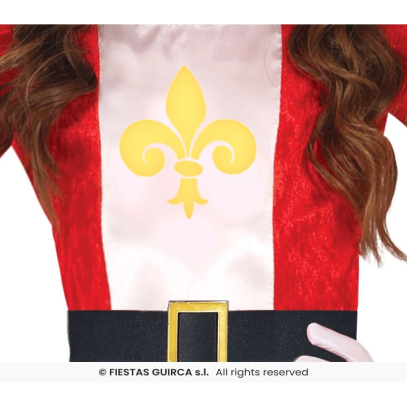 Disfraz Mosquetera Rojo 7-9 Años