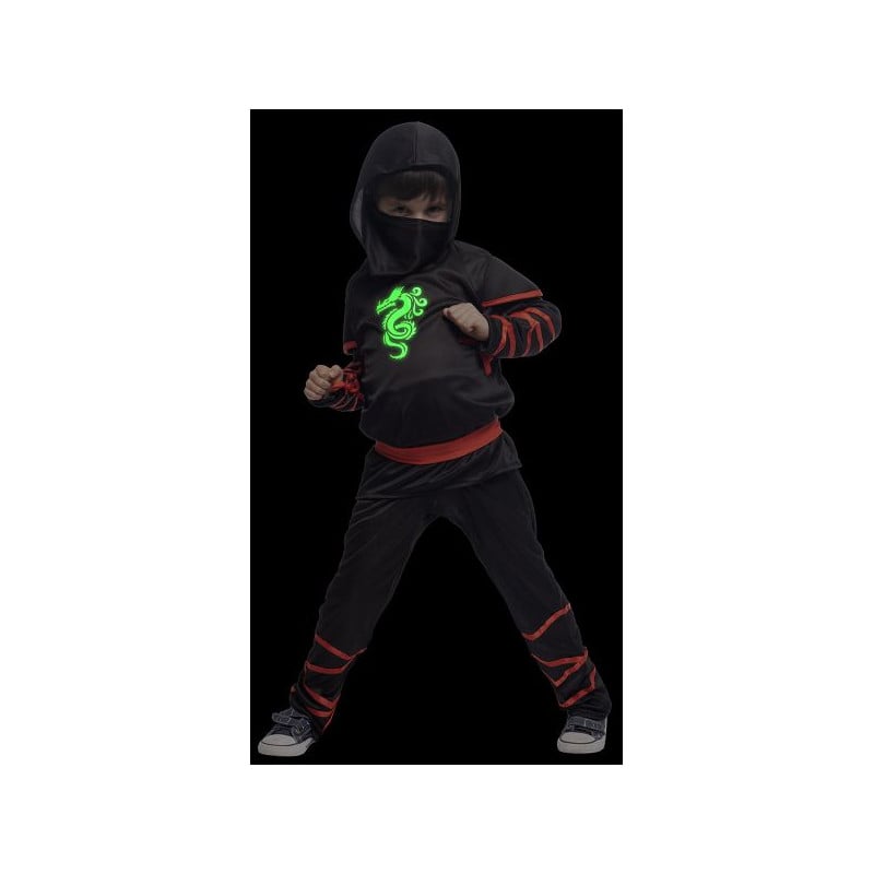 Disfraz Ninja Brilla En Oscuridad 5-7 Años