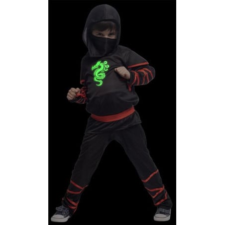 Disfraz Ninja Brilla En Oscuridad 5-7 Años
