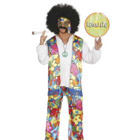Disfraz Hippie Arcoíris Talla 54-56