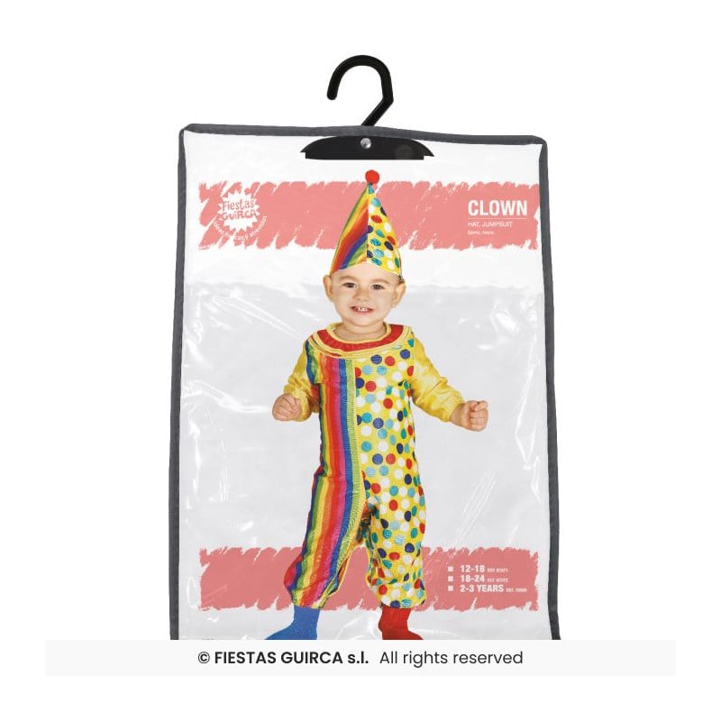 Disfraz Payaso 2-3 Años