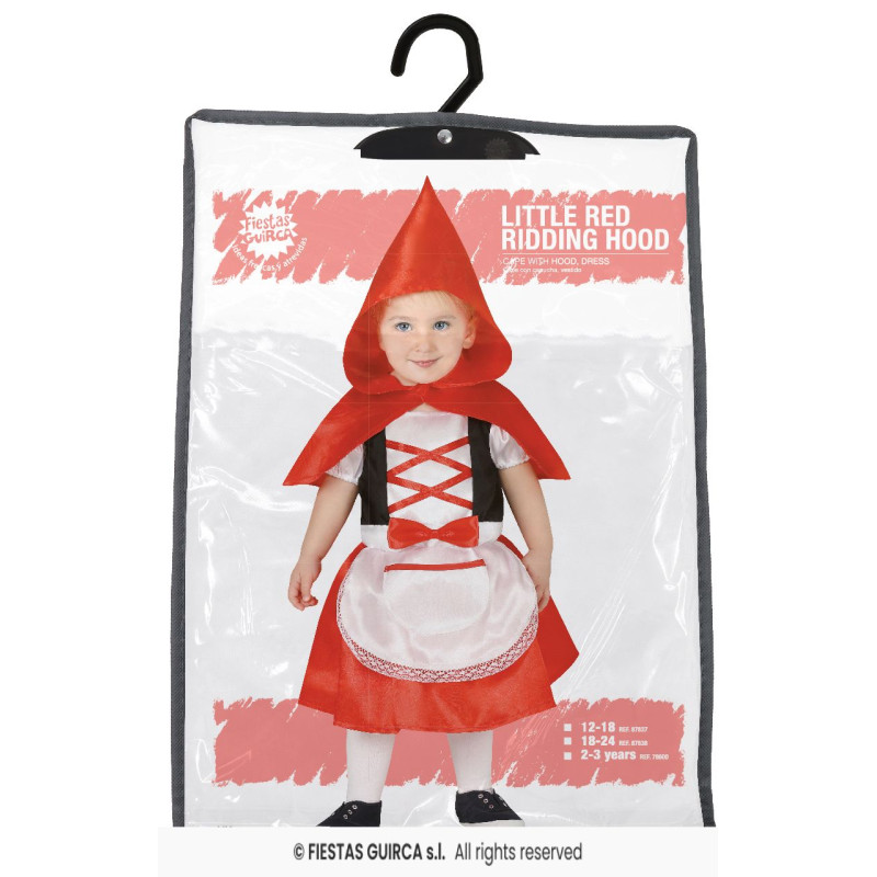 Disfraz Caperucita Roja 2-3 Años