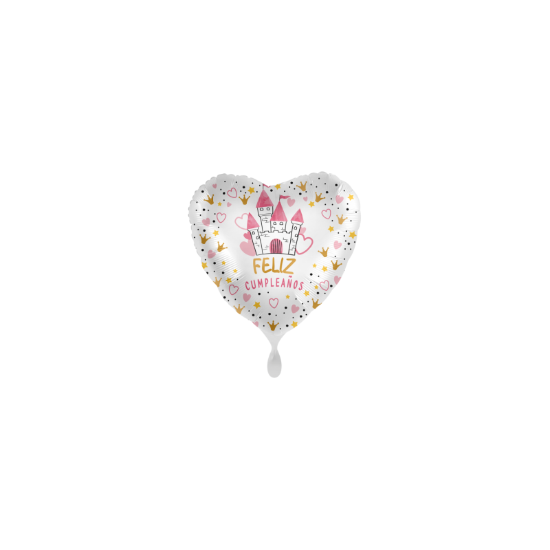 Globo Feliz Cumpleaños Castillo Princesa Helio