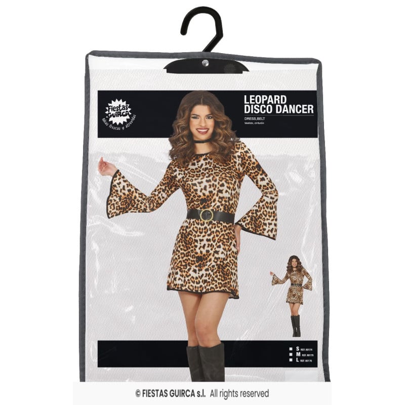 Disfraz Bailarina Disco Leopardo Talla 36-38