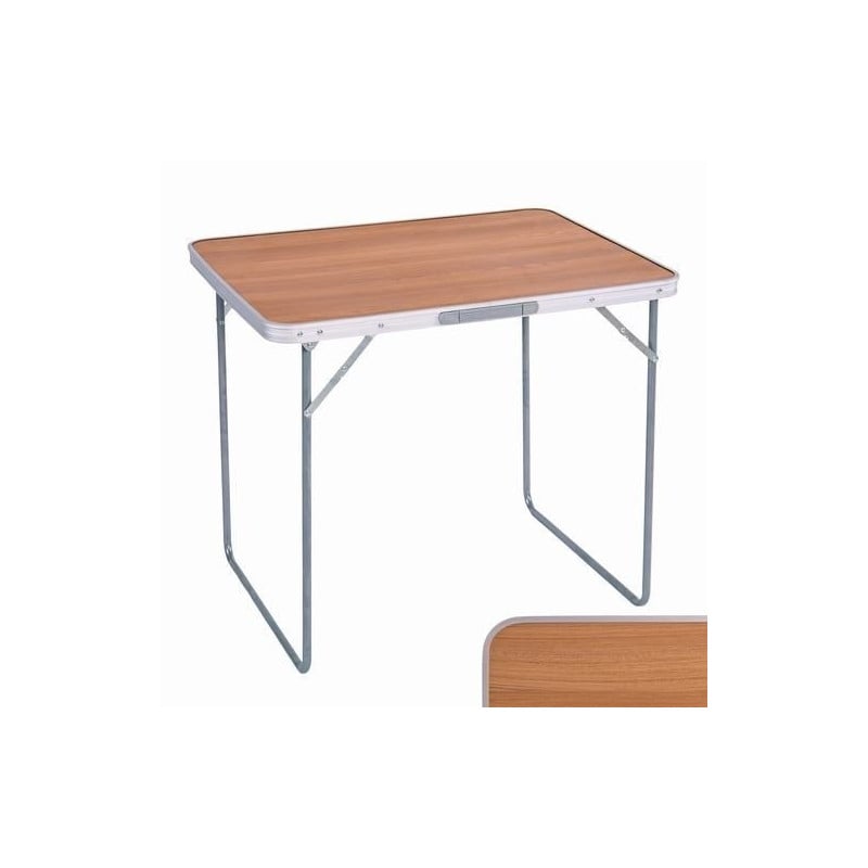MESA PLEGABLE HIERRO/MADERA 80X60X70CM