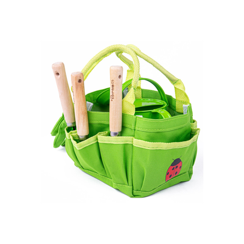 Bolso De Jardineria Con Accesorios Verde De Bigjigs Toys