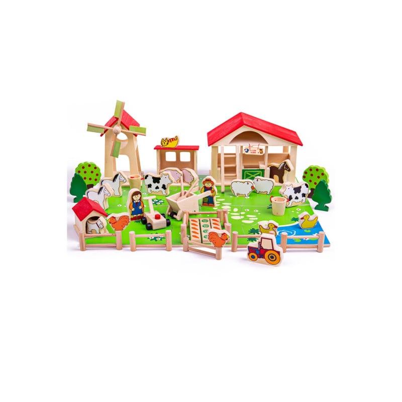 Granja De Madera De Bigjigs Toys
