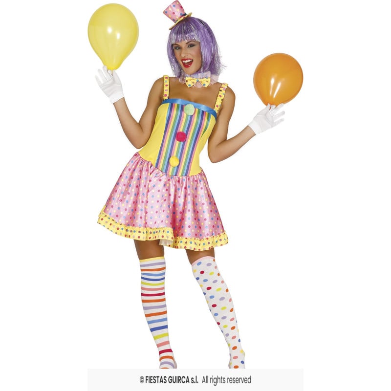 Disfraz Payasa Talla 38-40 De Guirca