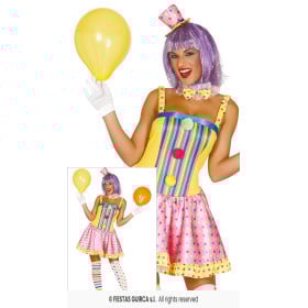 Disfraz Payasa Talla 38-40 De Guirca