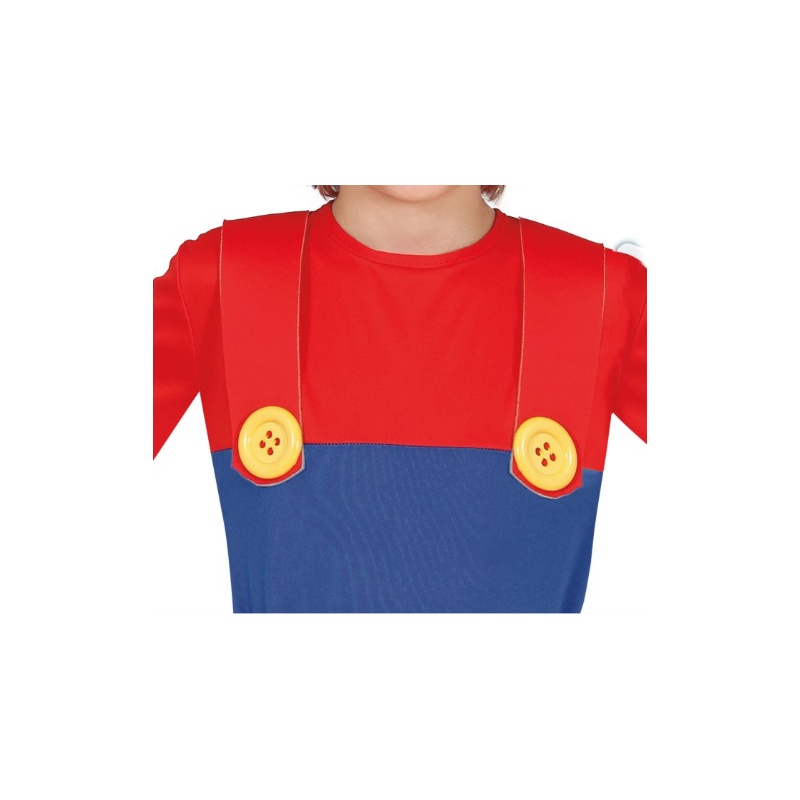 Disfraz Fontanero Rojo Infantil 3-4 Años