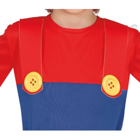 Disfraz Fontanero Rojo Infantil 3-4 Años