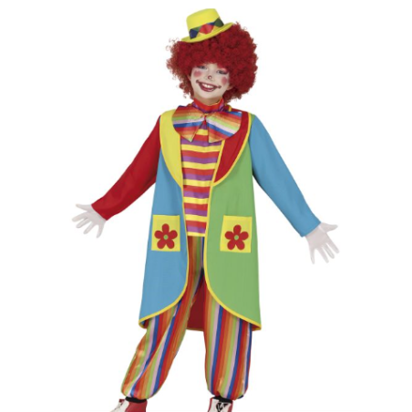 Disfraz Payaso Flores 10-12 Años