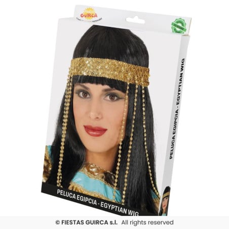 Peluca Egipcia Con Diadema