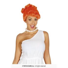 Peluca Cavernícola Naranja 2
