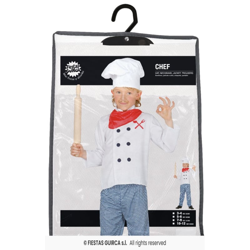 Disfraz Cocinero 3-4 Años
