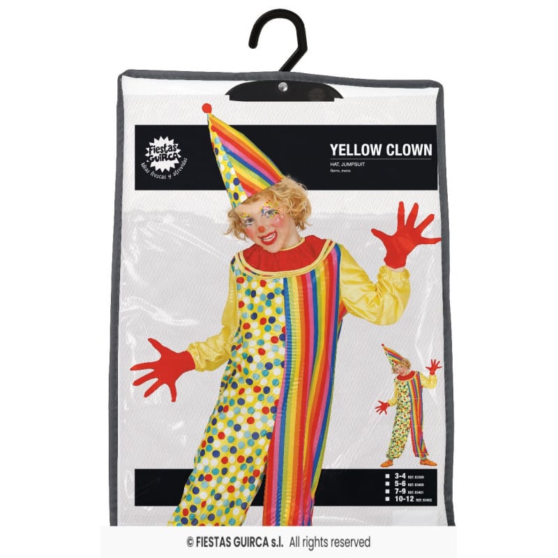 Disfraz Payaso Gorro 3-4 Años