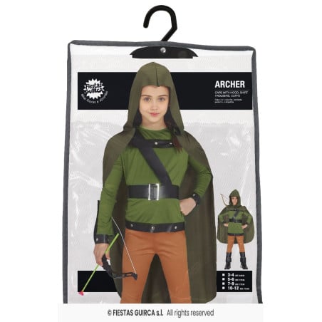 Disfraz Arquero Del Bosque 3-4 Años