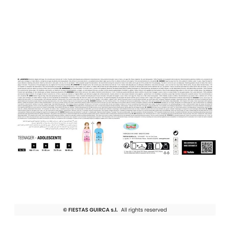 Disfraz Superhéroe Musculoso 14-16 Años