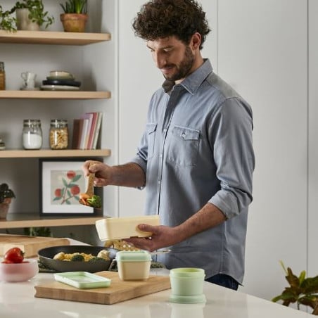 Fiambrera 0.75L Tapa Verde Milán