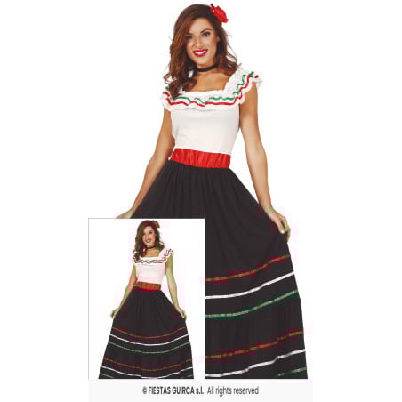 Disfraz Mexicana Talla 36-38 De Guirca