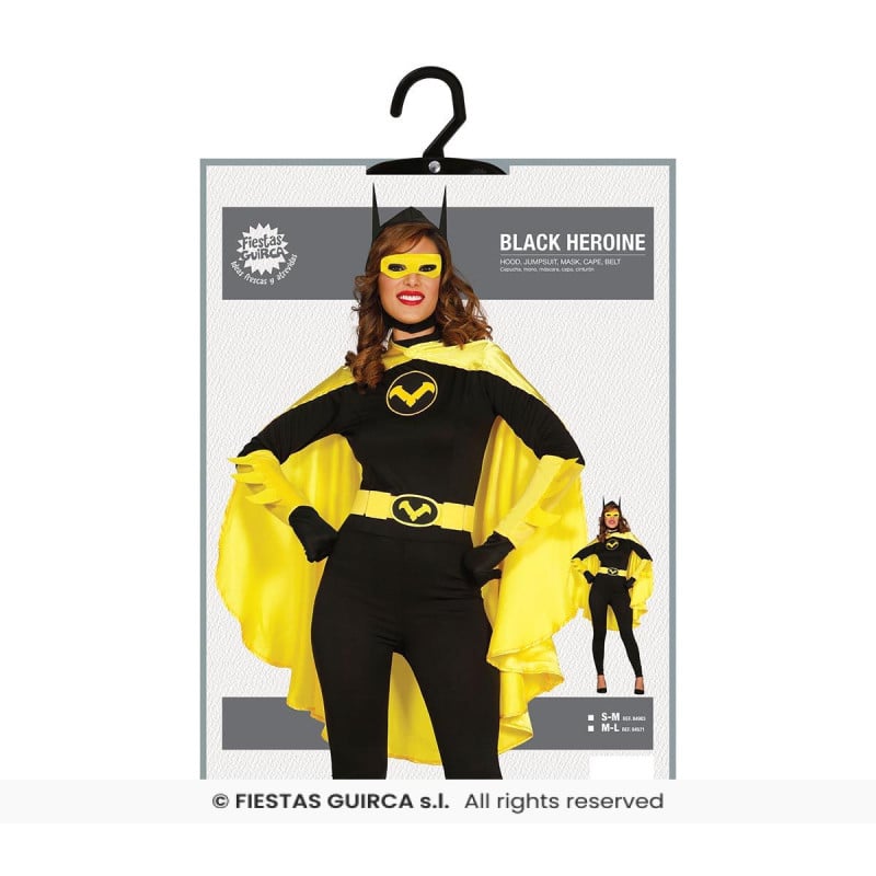 Disfraz Heroína Negra Talla 38-40