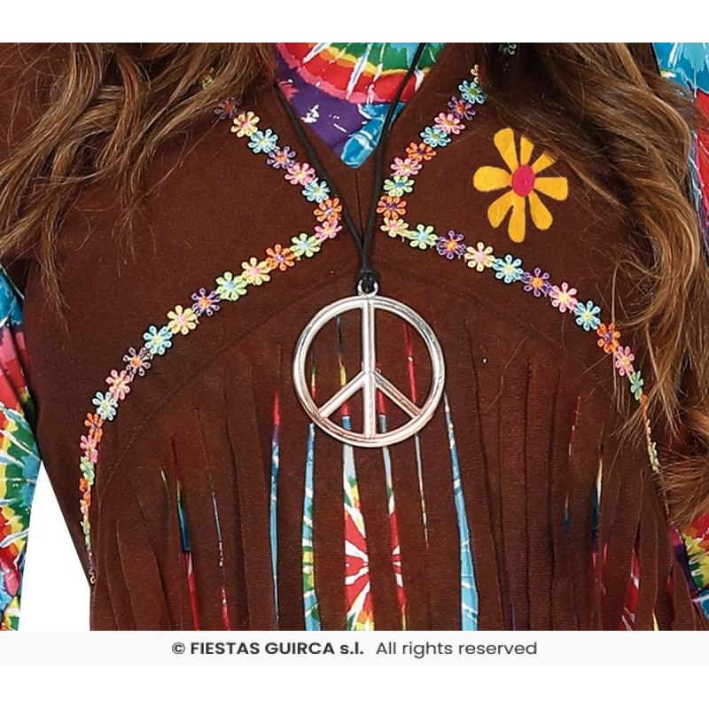 Disfraz Hippie Adulta Talla S 36-38