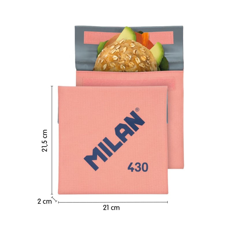 Lunch Bag Bolsa Sobre Isotérmica Rosa Milan