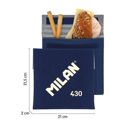 Lunch Bag Bolsa Sobre Isotérmica Azul Milan