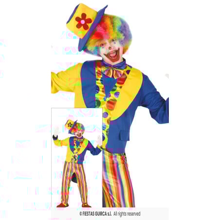 Disfraz Payaso Adulto Talla 52-54 De Guirca
