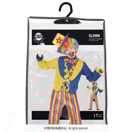 Disfraz Payaso Adulto Talla 52-54