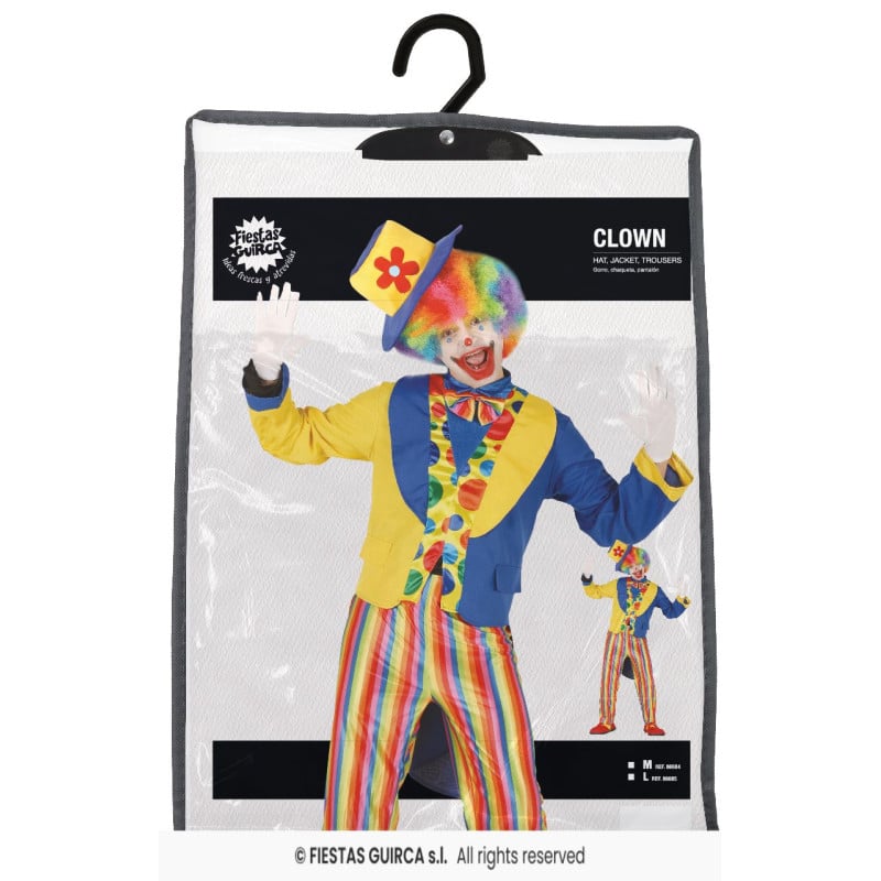 Disfraz Payaso Adulto Talla 48-50