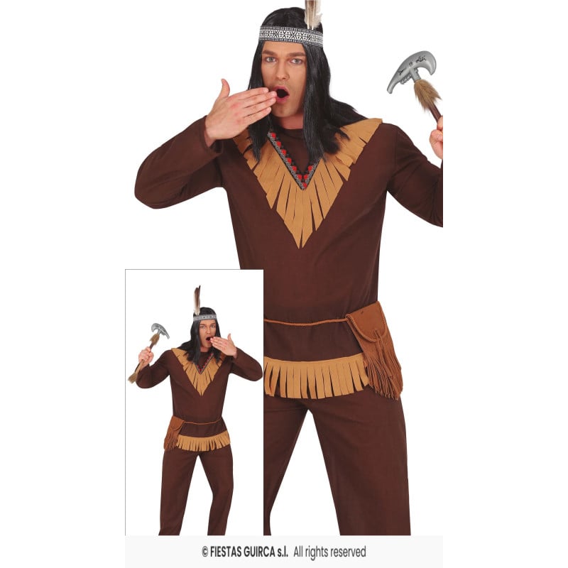 Disfraz Indio Adulto Talla 52-54 De Guirca