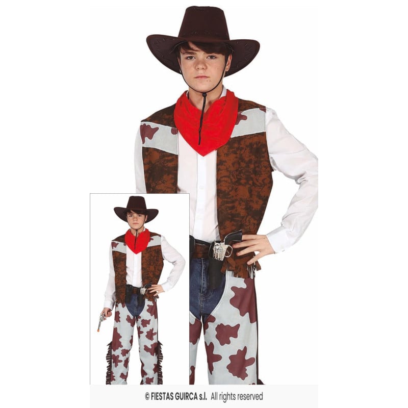 Disfraz Cowboy 14-16 Años De Guirca