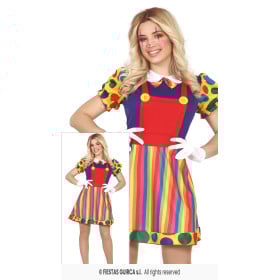 Disfraz Payasa Adulta Talla 42-44 De Guirca