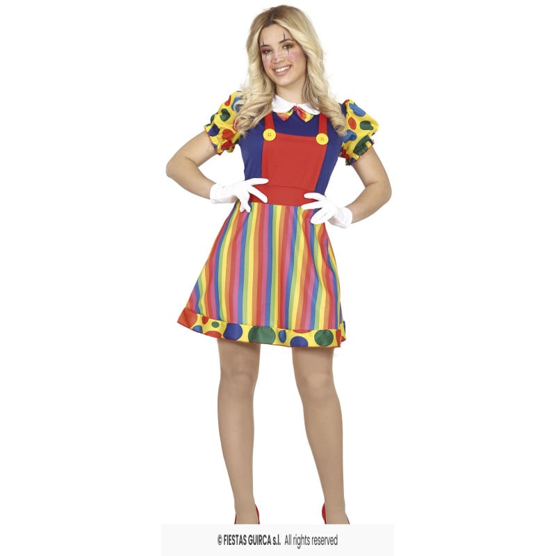 Disfraz Payasa Adulta Talla 44-46