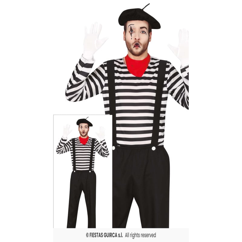 Disfraz Mimo Adulto Talla 54-56 De Guirca