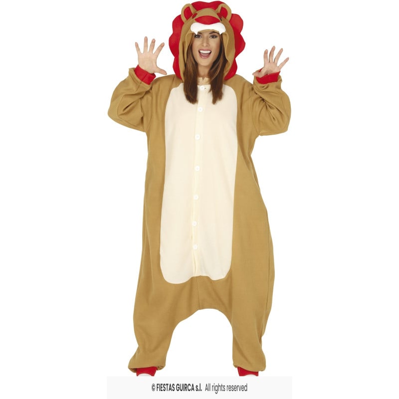 Disfraz León Pijama Talla 52-54