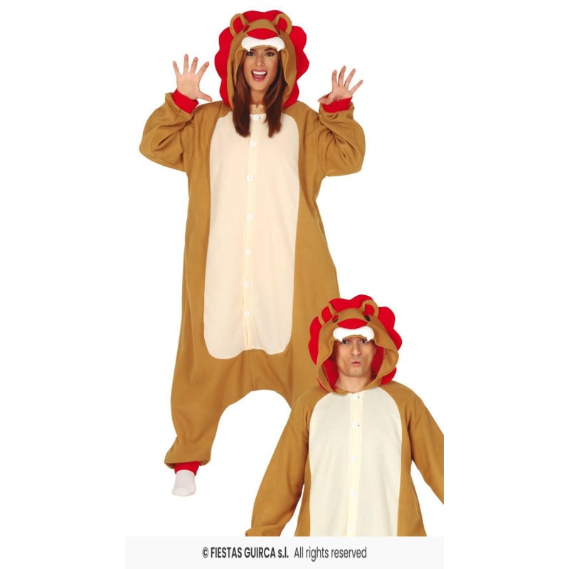 Disfraz León Pijama Talla 48-50 De Guirca