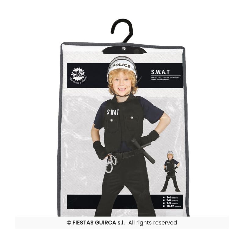 Disfraz SWAT Talla 3-4 Años