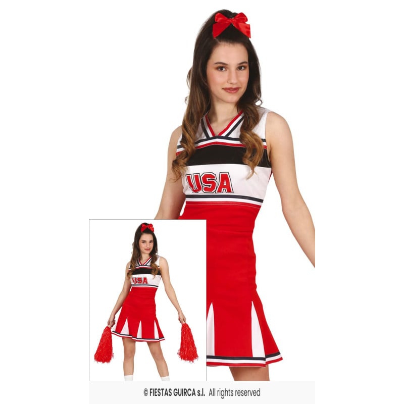 Disfraz Animadora Adolescente Talla 14-16 Años De Guirca