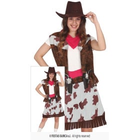 Disfraz Cowgirl Talla 14-16 Años De Guirca