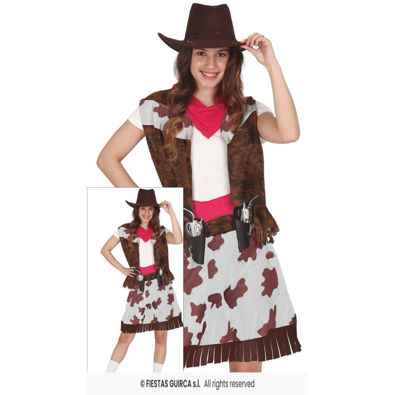 Disfraz Cowgirl Talla 14-16 Años De Guirca