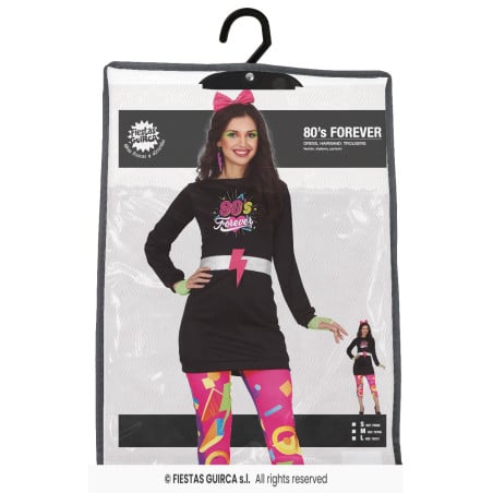 Disfraz Chica De Los Años 80 Talla 36-38