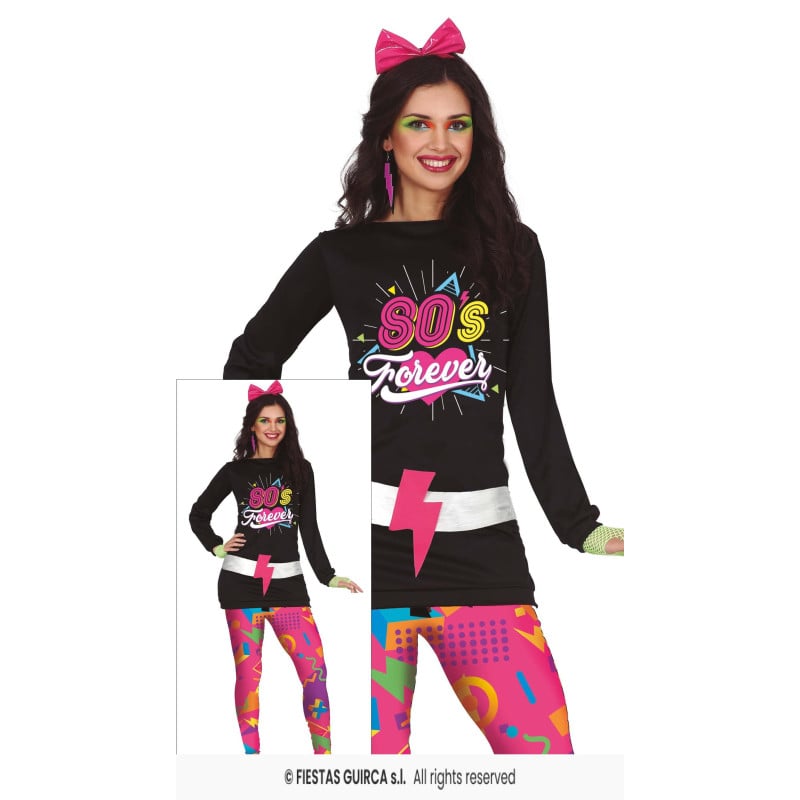 Disfraz Chica De Los Años 80 Talla 38-40 De Guirca