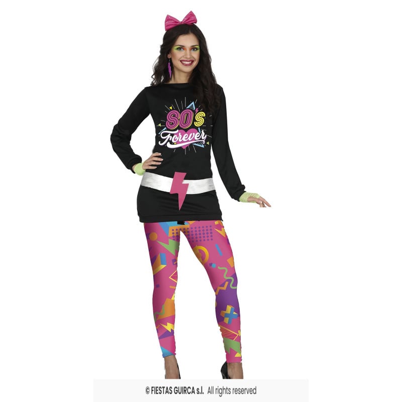 Disfraz Chica De Los Años 80 Talla 38-40