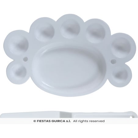 Set Para Maquillar 5 Pinceles, Paleta y Espátula