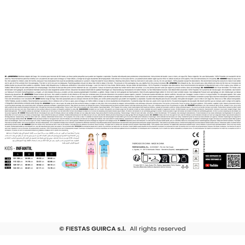 Disfraz Majorette 7-9 Años