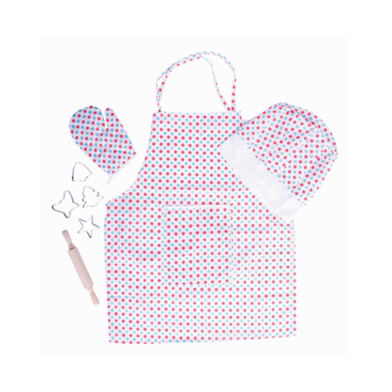 Set De Cocina Chef Lunares