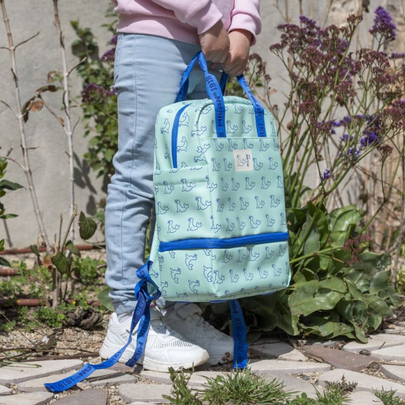 Mochila Infantil Compartimento Isotérmico Verde Milan