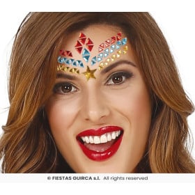 Joyas Faciales Adhesivas Super Heroína De Guirca 2